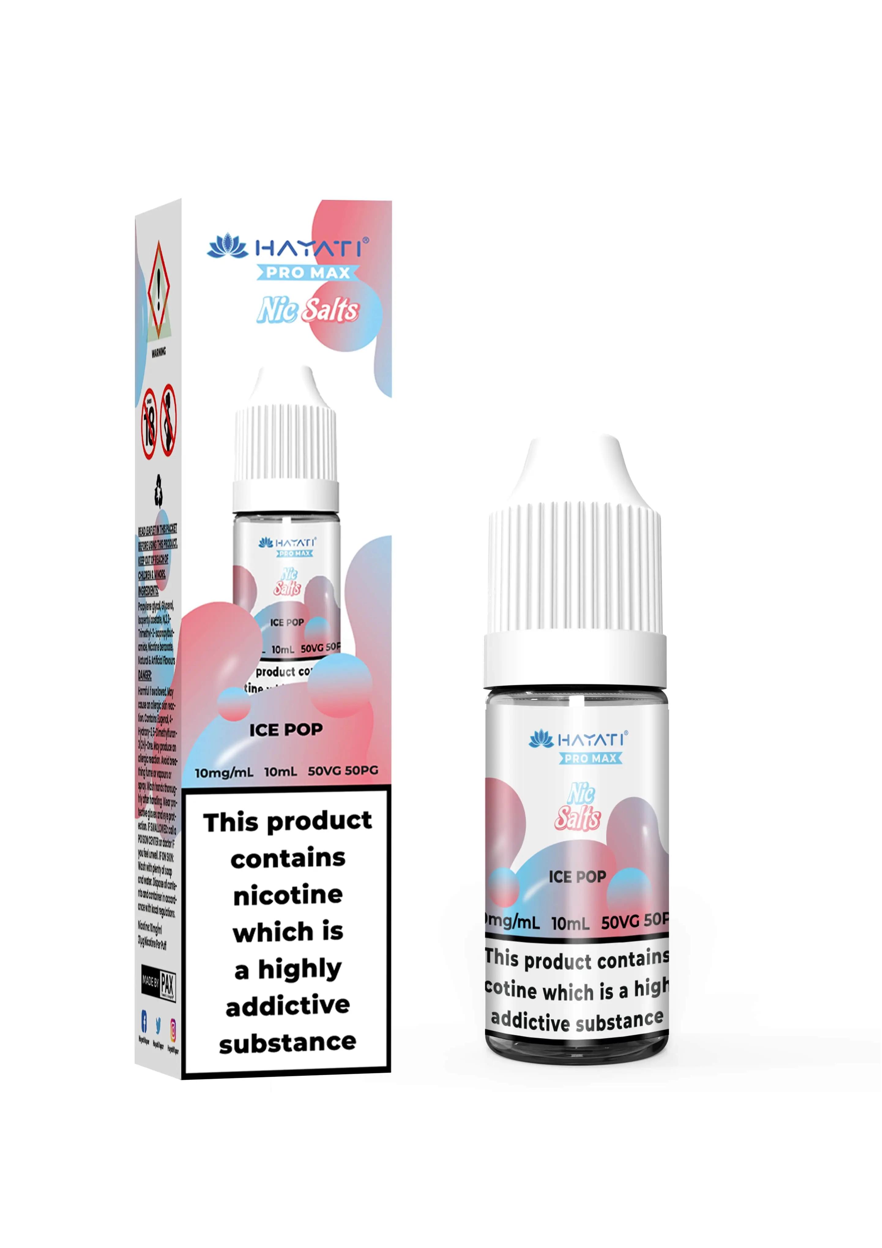 Product Image of Ice Pop Nic Salt E-Liquid by Hayati Crystal Pro Max 10ml